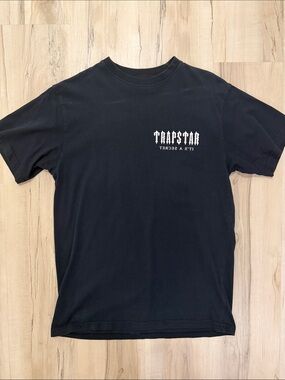 TRAPSTAR Black Short-Sleeve Logo Tee